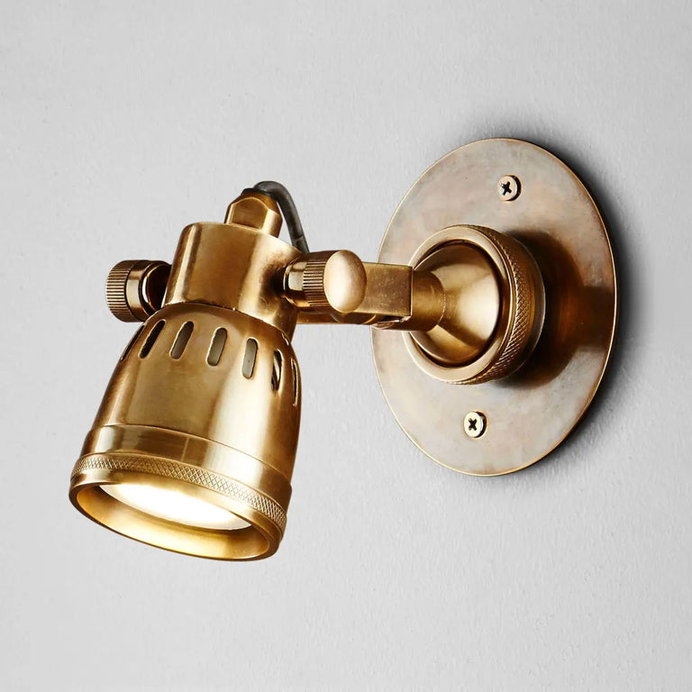 Seattle Short Arm Wall Light Brass - ELPIM59781AB