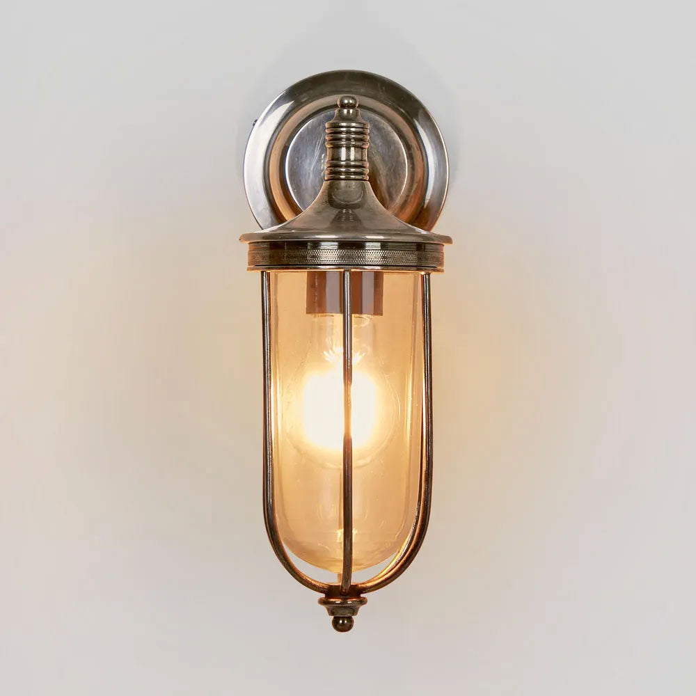 Noosa Outdoor Wall Lamp Antique Silver IP54 - ELPIM59837AS