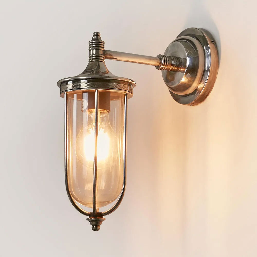 Noosa Outdoor Wall Lamp Antique Silver IP54 - ELPIM59837AS