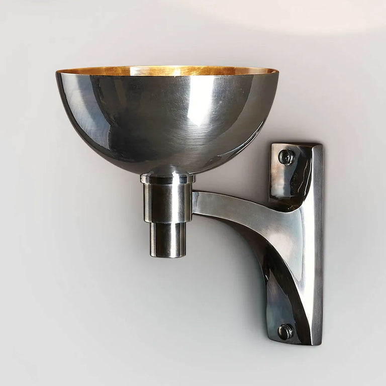 Astor Wall Light With Metal Shade Antique Silver - ELPIM59886AS