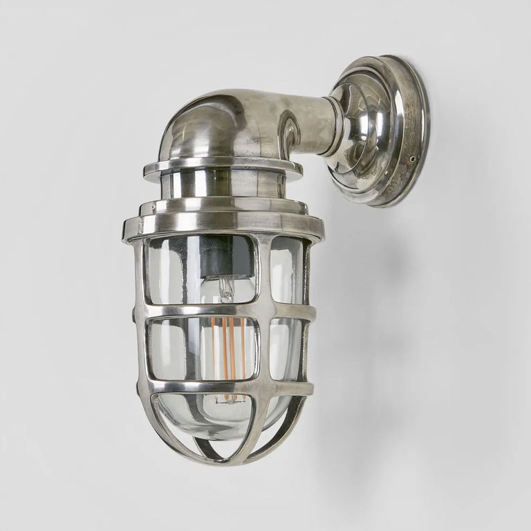 Porto Outdoor Wall Light Antique Silver IP54 - ELPIM59895AS