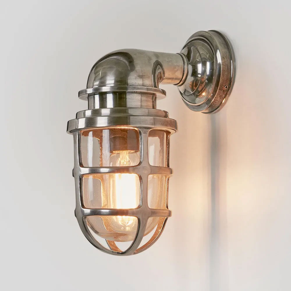 Porto Outdoor Wall Light Antique Silver IP54 - ELPIM59895AS