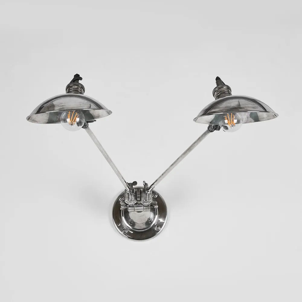 Remington Wall Lamp With Metal Shade Silver - ELPIM59939AS
