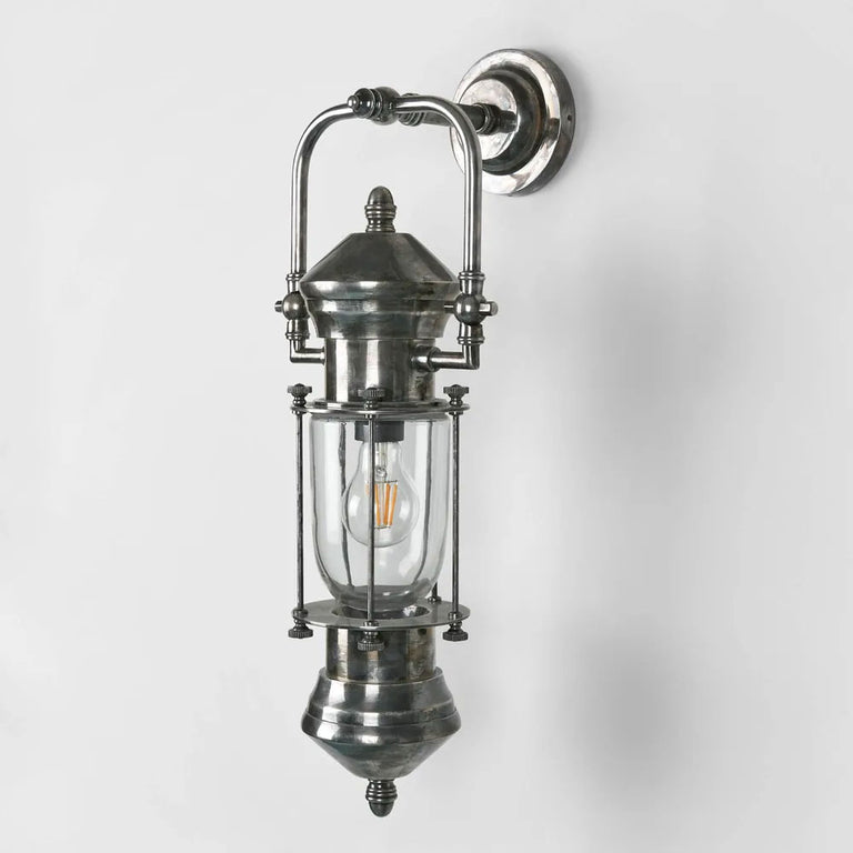Lisbon Outdoor Wall Light Antique Silver IP54 - ELPIM59951AS