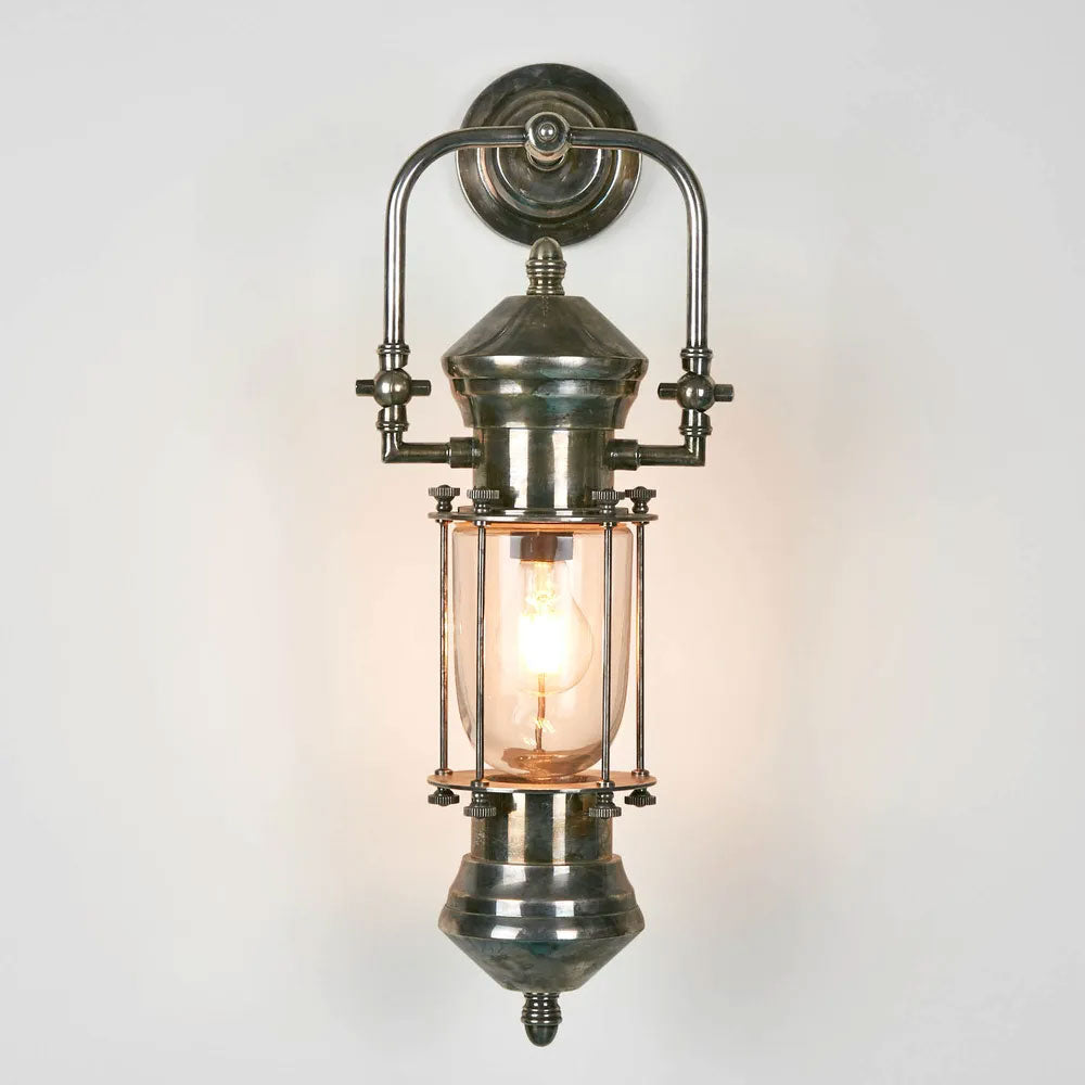 Lisbon Outdoor Wall Light Antique Silver IP54 - ELPIM59951AS