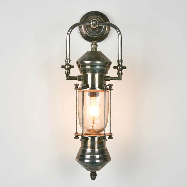 Lisbon Outdoor Wall Light Antique Silver IP54 - ELPIM59951AS