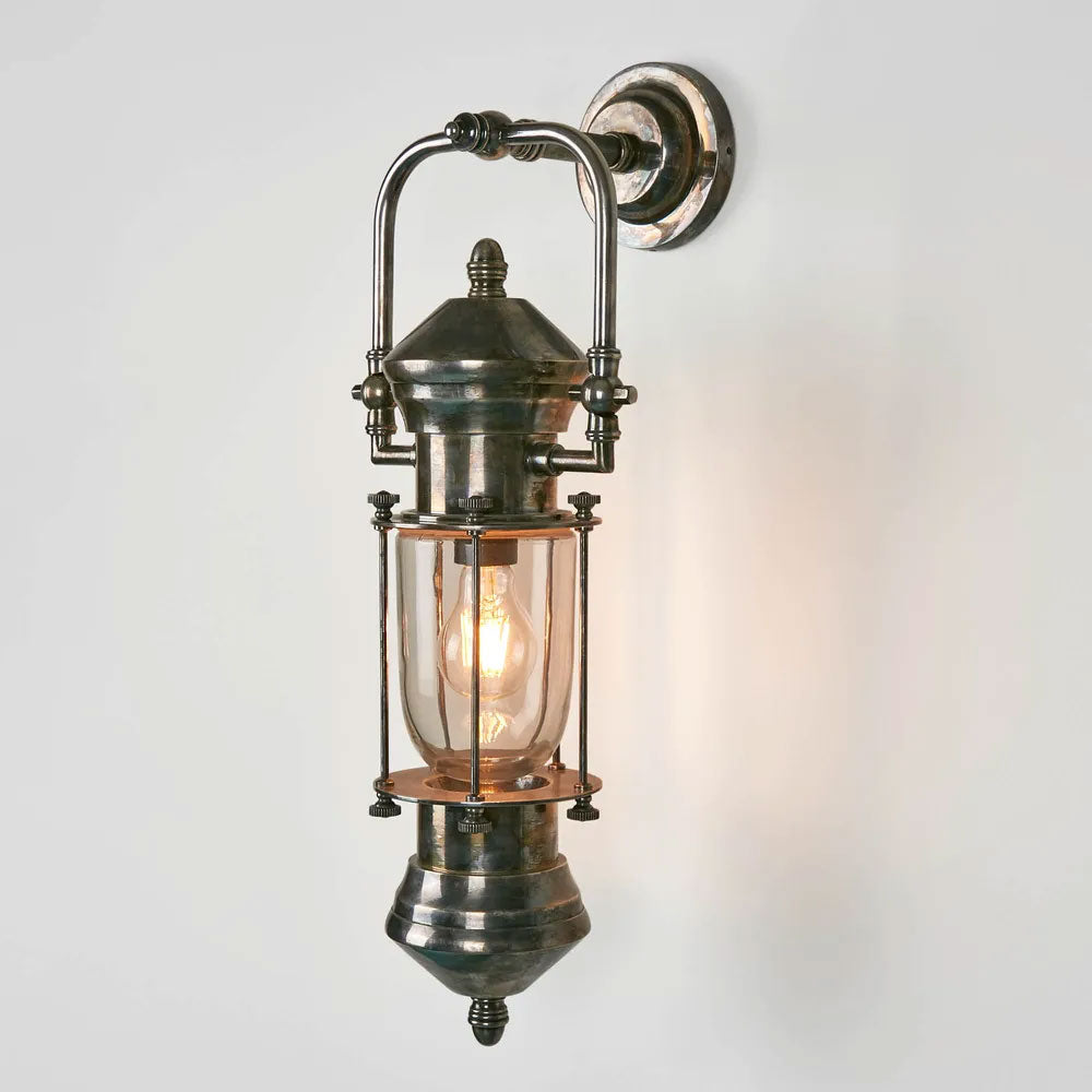 Lisbon Outdoor Wall Light Antique Silver IP54 - ELPIM59951AS