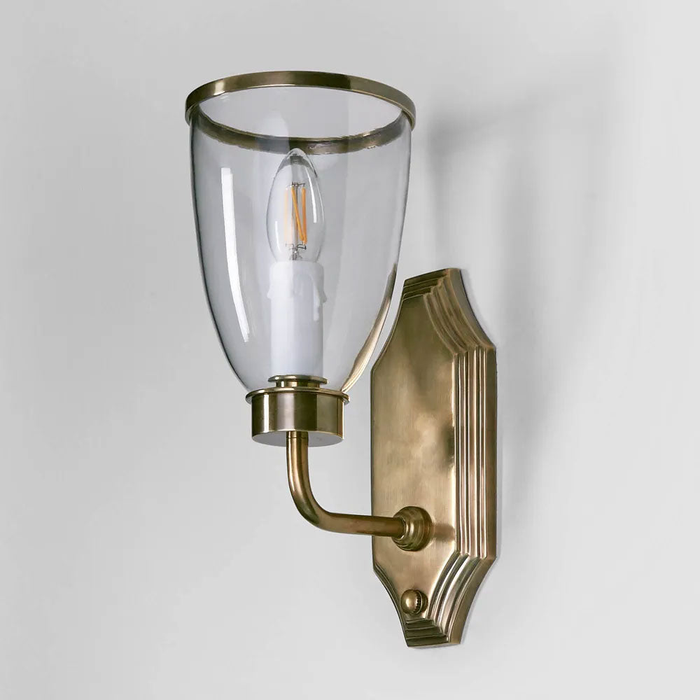 Westbrook Wall Light With Glass Shade Brass - ELPIM85350AB