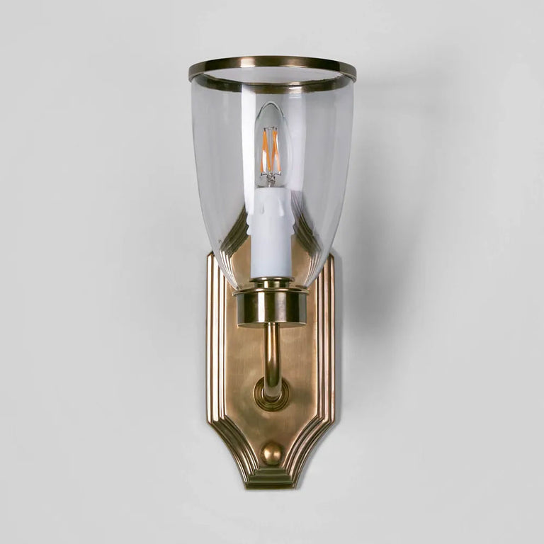 Westbrook Wall Light With Glass Shade Brass - ELPIM85350AB