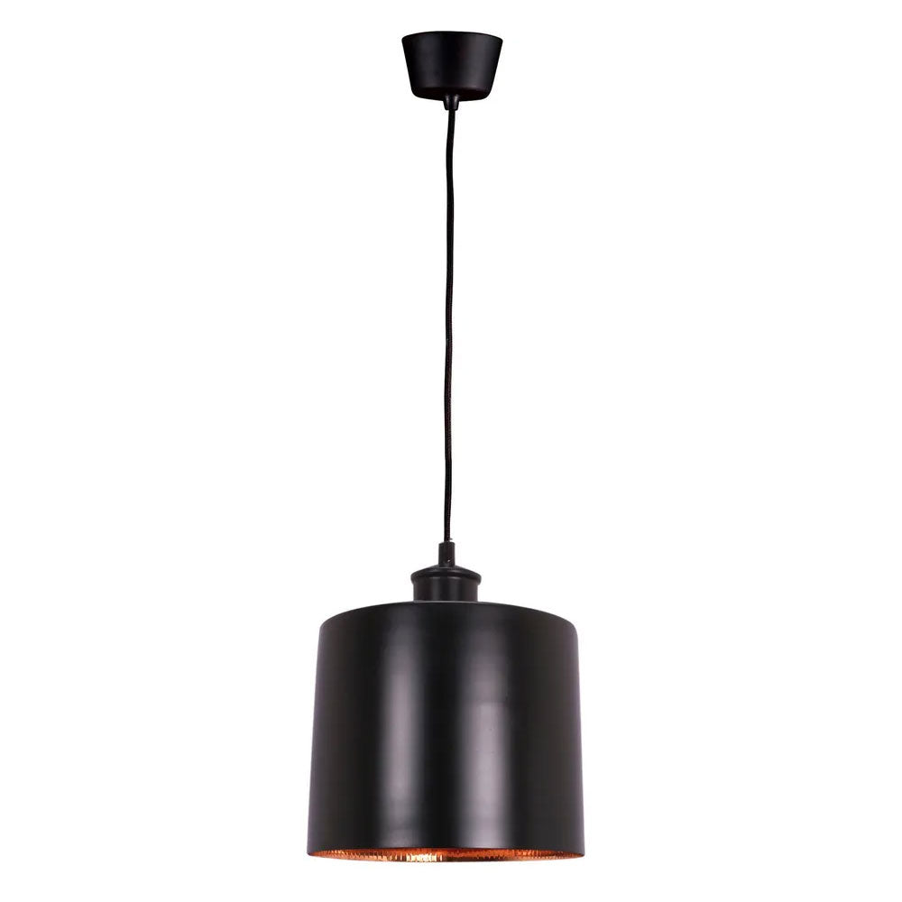 Portofino Pendant Large Black & Copper - ELPRFT34BLKCOP