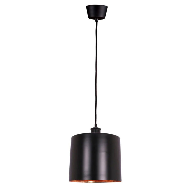 Portofino Pendant Medium Black & Copper - ELPRTF23BLKCOP