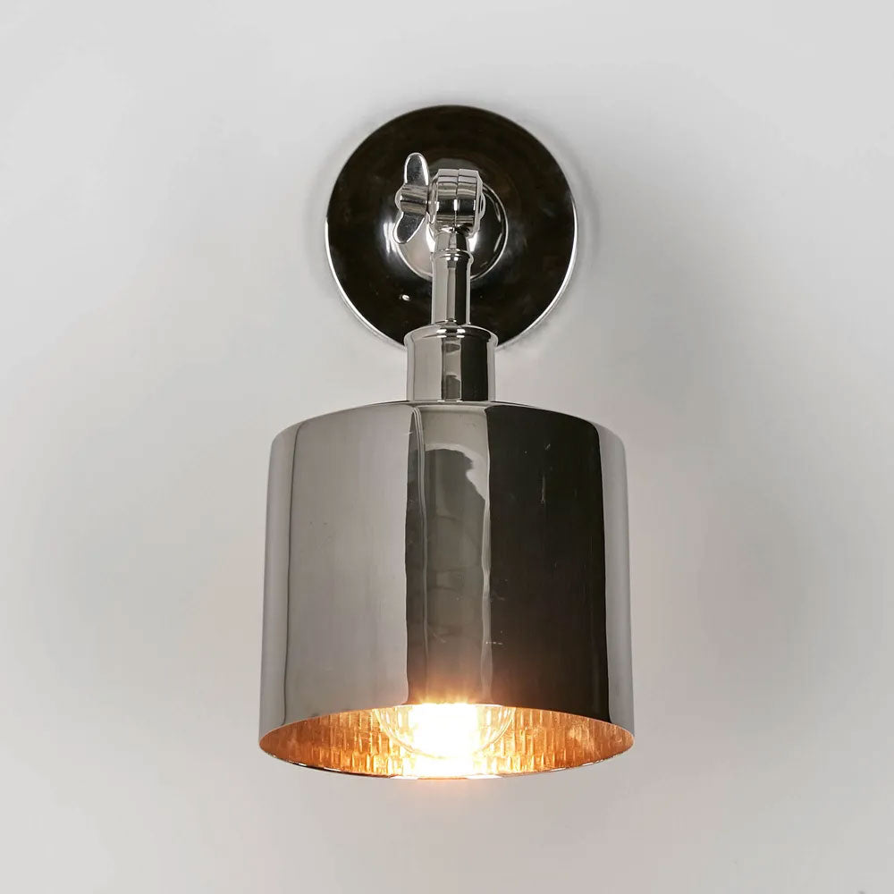 Portofino 1 Light Wall Lamp Shiny Nickel - ELPRTFWL15SN