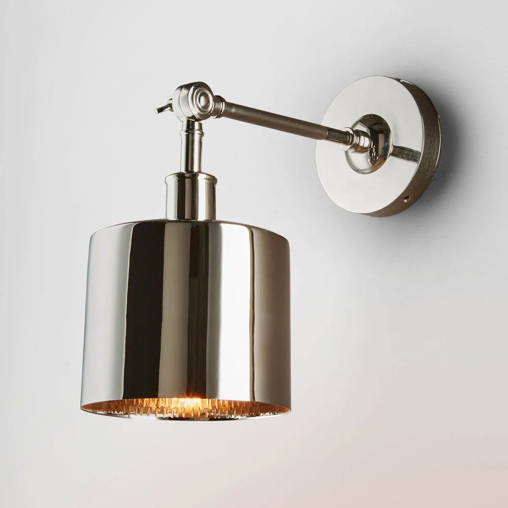 Portofino 1 Light Wall Lamp Shiny Nickel - ELPRTFWL15SN