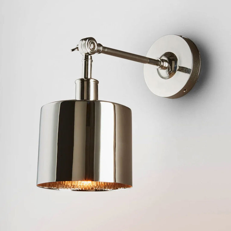 Portofino 1 Light Wall Lamp Shiny Nickel - ELPRTFWL15SN