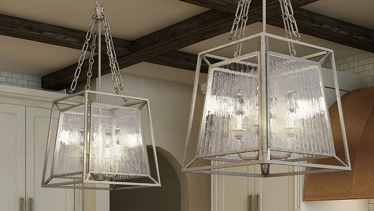Lakeside 4 Light Pendant Vintage Gold - QZ-LAKESIDE4-P-A