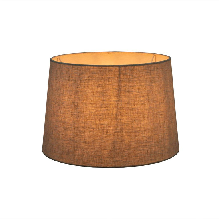 Linen Drum Shade Large 16" Textured Ivory - ELSZ161410IVEU