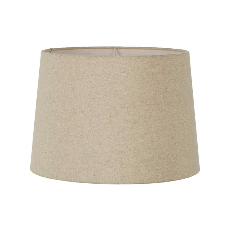 Linen Drum Shade Large 16" Dark Natural - ELSZ161410NLEU