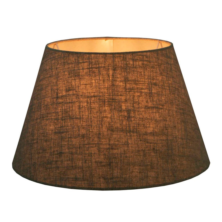 Linen Taper Shade XL 18" Dark Natural - ELSZ181310NLEU
