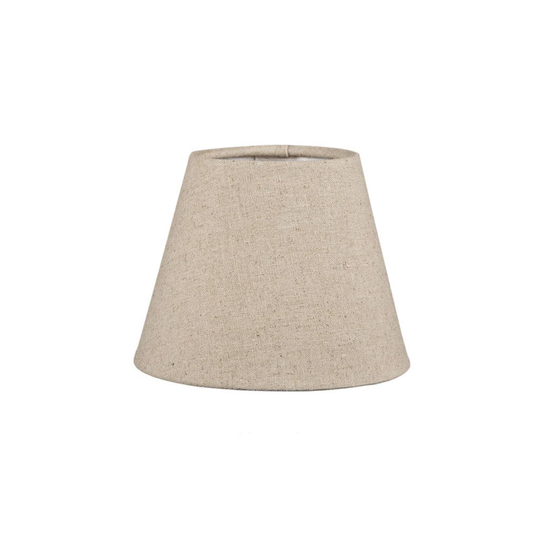Linen Taper Clip On Shade XXXS 6" Natural - ELSZ645NL