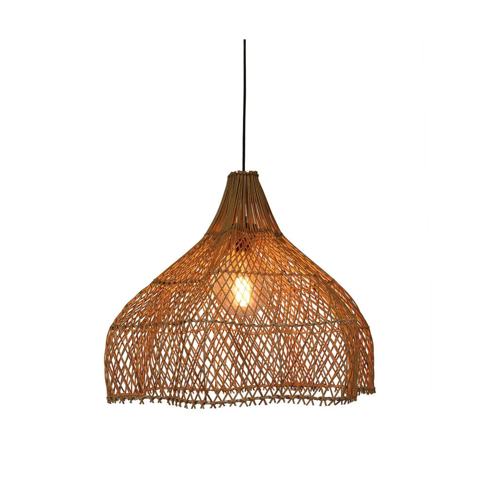 Fontuna Medium Rattan Ceiling Pendant Shade Only Natural - ELVIXKRL103S