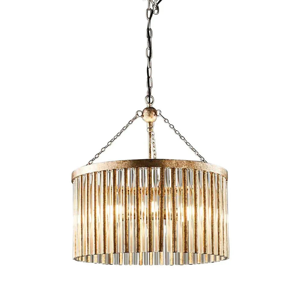 Midtown Chandelier Antique Silver - ELZR5015