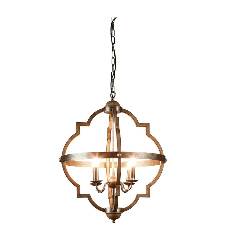 Hyatt Medium Pendant Rust Brown And Silver Black - ELZR74304