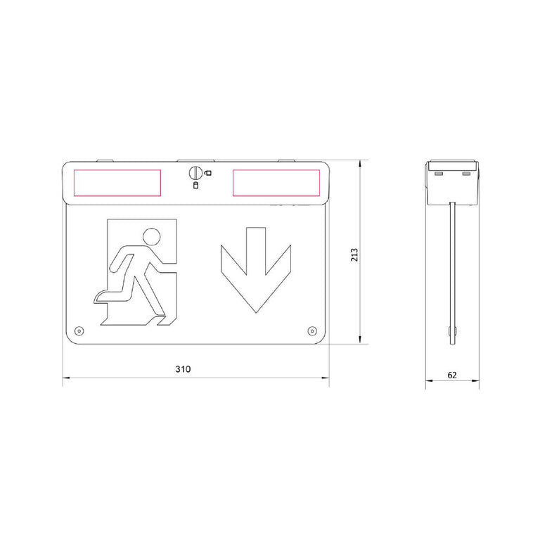 Emergency Exit Light 2.8W - SELK1500EX3