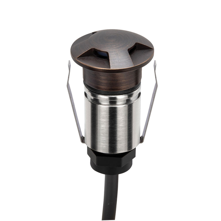 Emit-25 1W 24V DC 36° LED 3-Way Decklight Antique Brass / RGBW - 10075