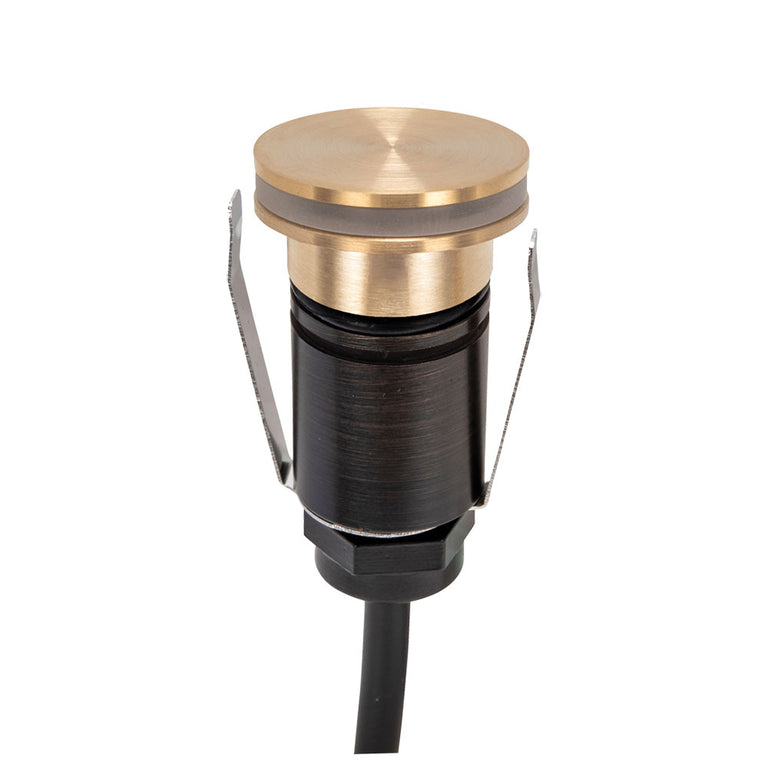 Emit-85 12V / 24V DC 36° LED Halo Decklight Brushed Brass / Tri-Colour - 10202
