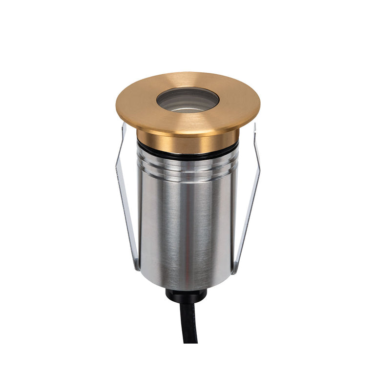 Emit-55 2.5W 24V DC 36° LED Round Open Decklight Brushed Brass / RGBW - 10147