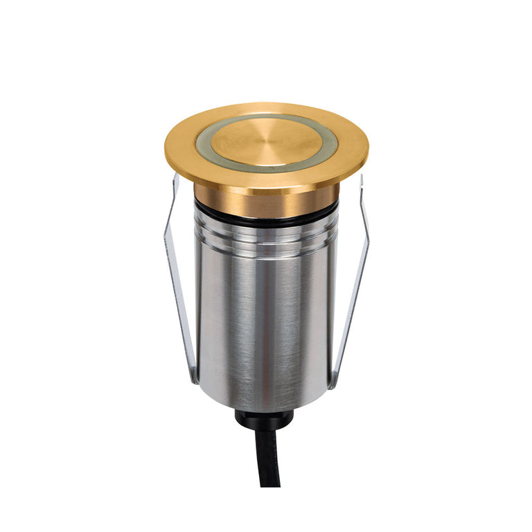 Emit-55 2.5W 24V DC 36° LED Ring Decklight Brushed Brass / RGBW - 10155