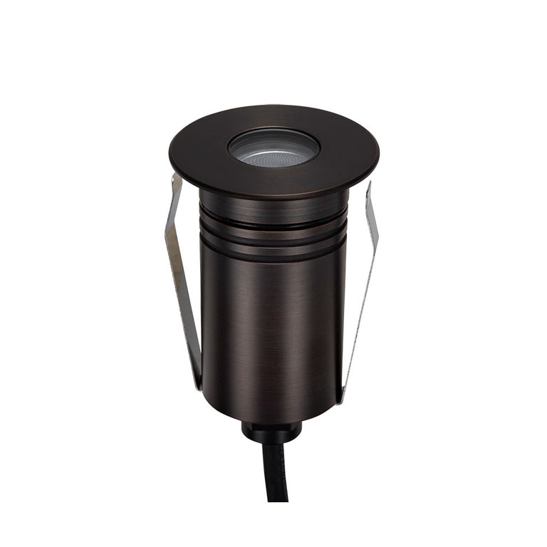Emit-55 2.5W 12V / 24V DC 36° LED Round Open Decklight Antique Brass / Tri-Colour - 10117