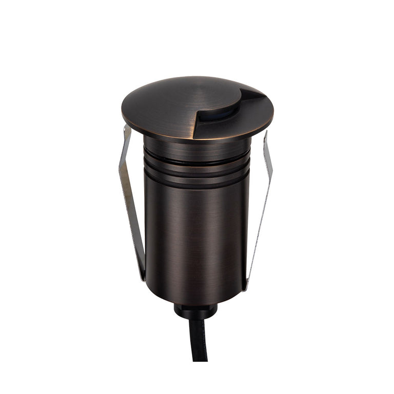 Emit-55 2.5W 12V / 24V DC 36° LED 1-Way Decklight Antique Brass / Tri-Colour - 10120