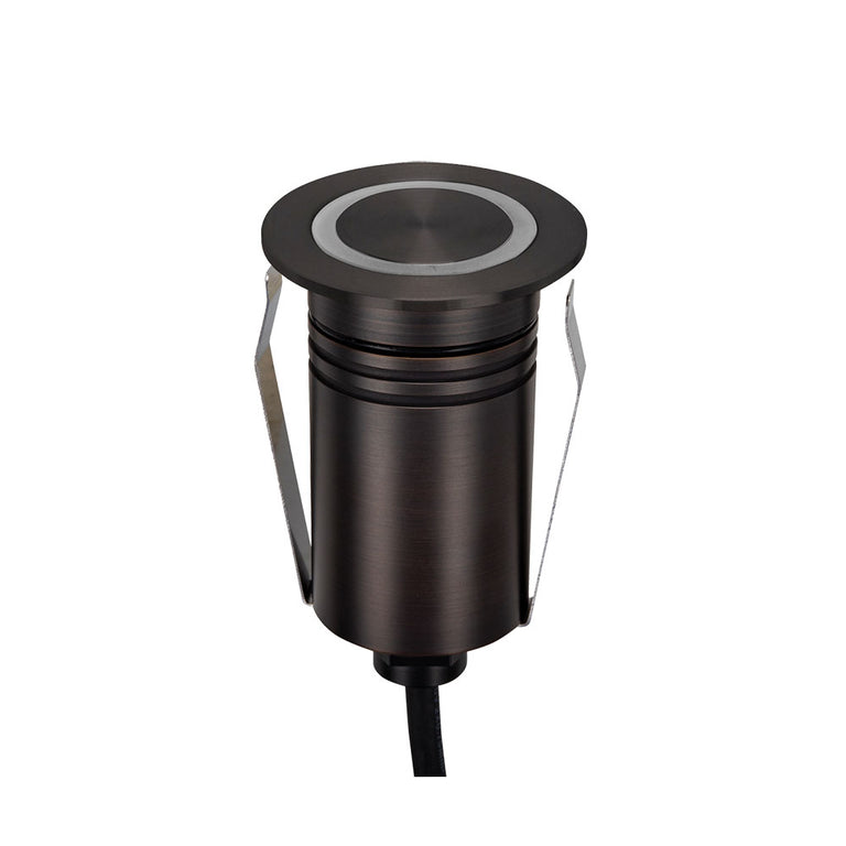 Emit-55 2.5W 12V / 24V DC 36° LED Ring Decklight Antique Brass / Tri-Colour - 10125