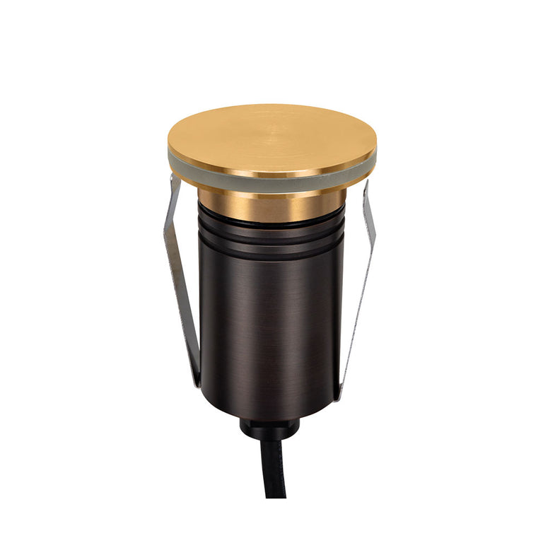 Emit-55 2.5W 12V / 24V DC 36° LED Halo Decklight Brushed Brass / Tri-Colour - 10114