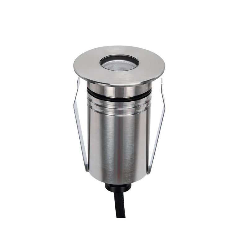 Emit-55 2.5W 12V / 24V DC 36° LED Round Open Decklight 316 Stainless Steel / Tri-Colour - 10097