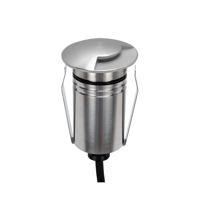 Emit-55 2.5W 12V / 24V DC 36° LED 1-Way Decklight 316 Stainless Steel / Tri-Colour - 10100
