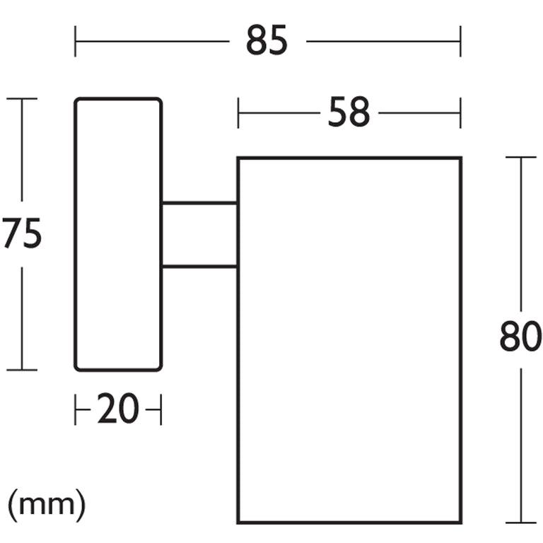 LED 3W Fixed Exterior Wall Light Stainless Steel - Raglan
