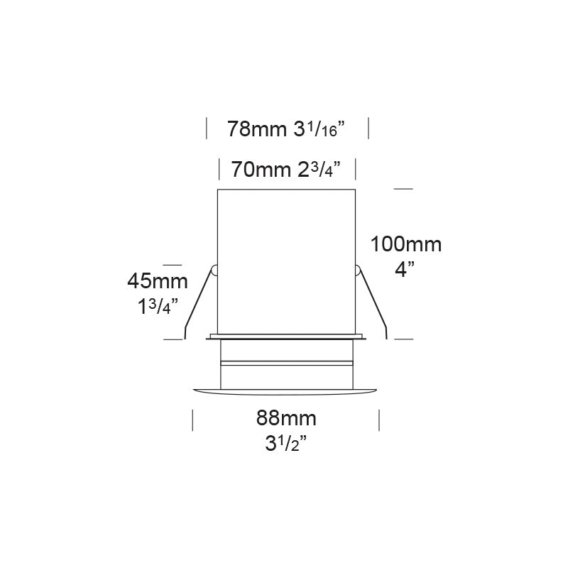 Eave Lite Ceiling Mount 12V / 24V Stainless Steel - EAVE/SS