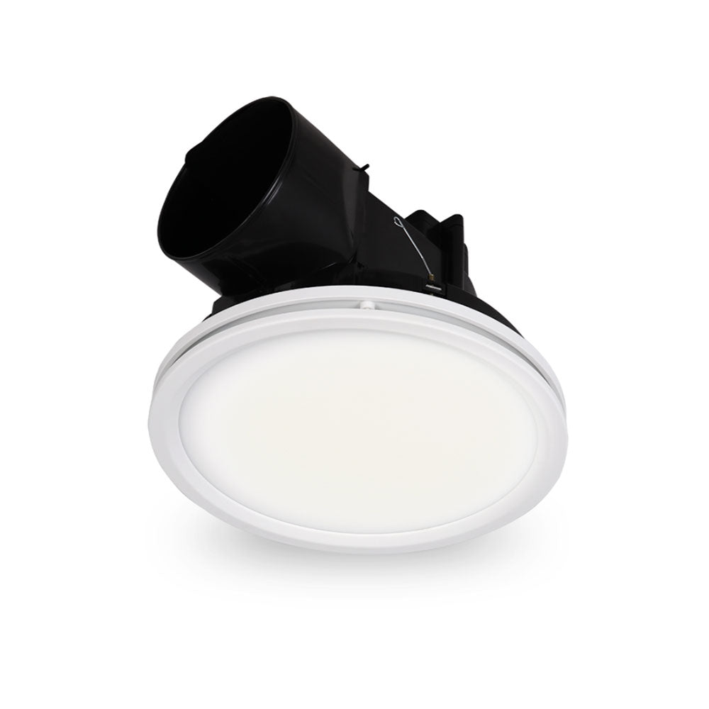 Eclipse 290mm Round Exhaust Fan With 18W LED White / Tri-Colour - ECLIPSE/290/LT/WH/RD