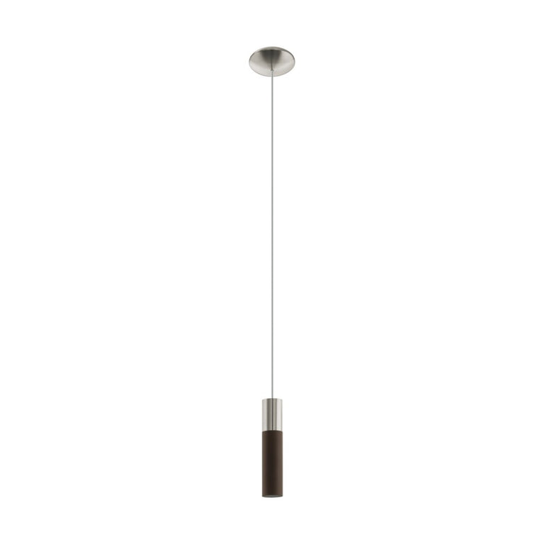 Villora 5W LED Pendant Satin Nickel & Brown / Warm White - 96881