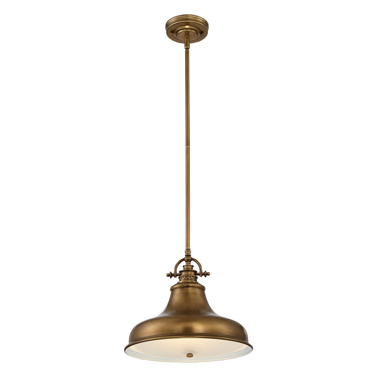 Emery Medium Pendant Weathered Brass - QZ/EMERY/P/M/WS