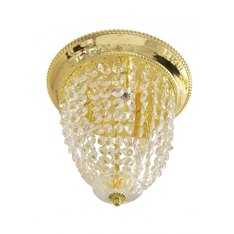 England 3 Light CTC Crystal Chandelier Gold - ENGLAND-Gold
