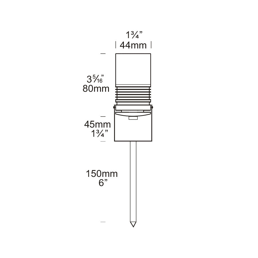 Euro Spot 12V / 24VMR11 Spike Light Copper - ESS/COP