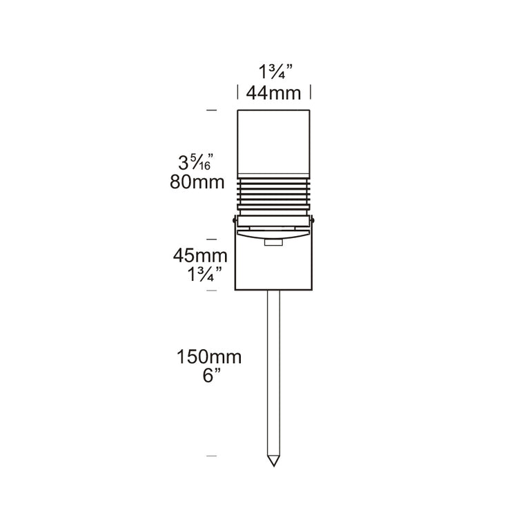 Euro Spot 12V / 24VMR11 Spike Light Copper - ESS/COP