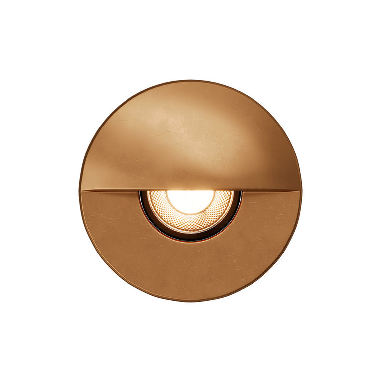 Emit-25 1W 12V / 24V DC 36° LED Eyelid Decklight Brushed Brass / Tri-Colour - 10022