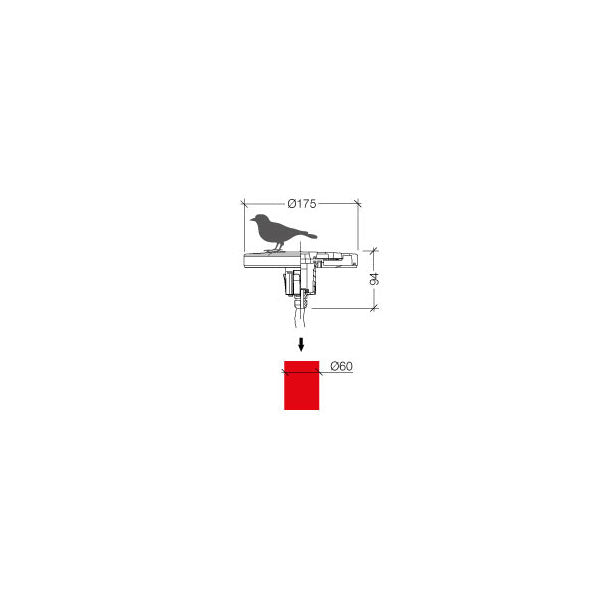 Giro 15W LED Lantern Head Only Black / Warm White - F1062