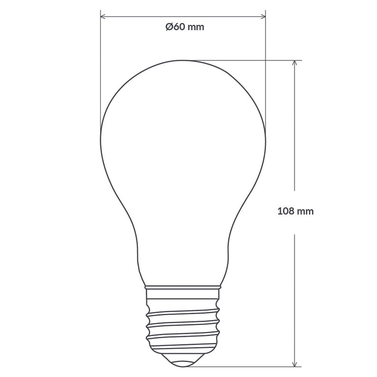 Filament Frosted GLS LED 11W E27 Dimmable / Warm White - F1127-A60-F-27K