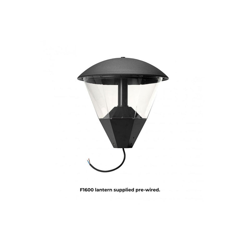 Girare 28W LED Lantern Head Black / Cool White - F1600