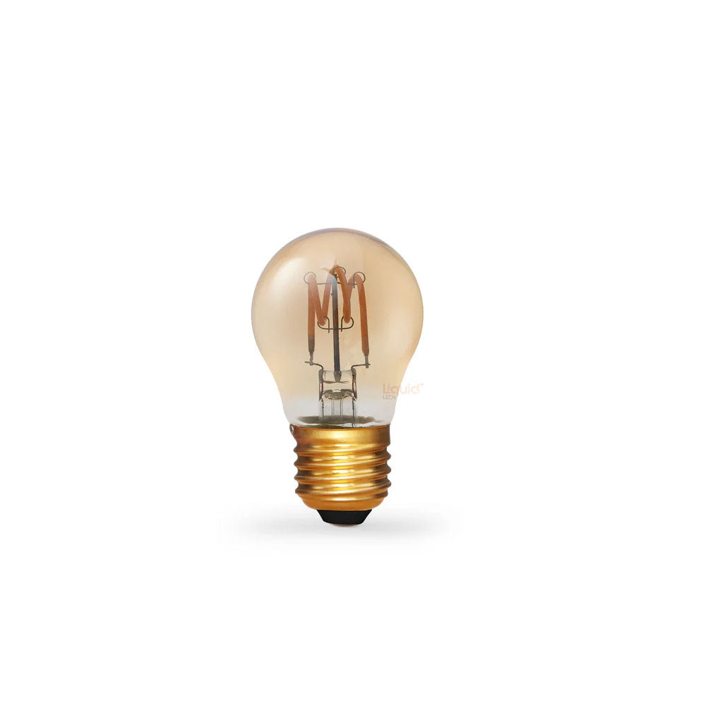 Filament Clear Fancy Round LED 4W E27 Dimmable Amber / Extra Warm White - F427-G45V-A-20K